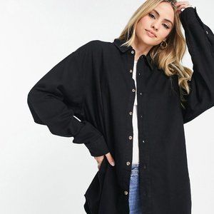 ASOS Tall Denim Shacket - Washed Black